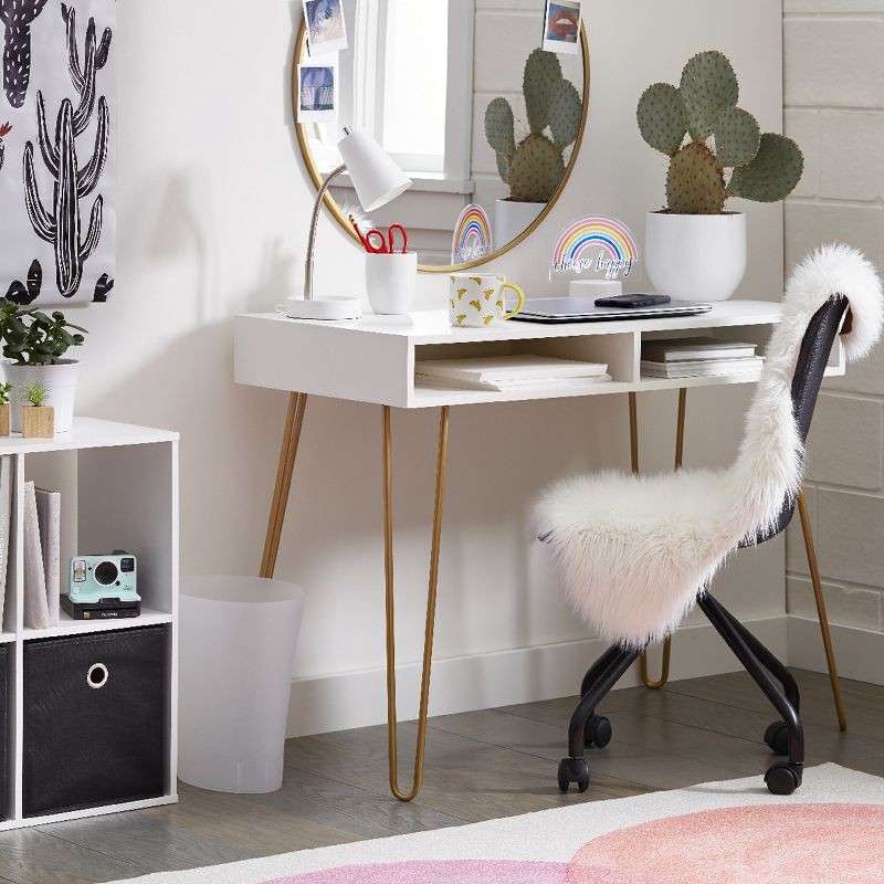 slide 9 of 15, 11" 6 Cube Organizer Shelf White - Room Essentials™: Bookshelf Storage Cubes, Bookcase Cubbies, 3 Shelves, 1 ct
