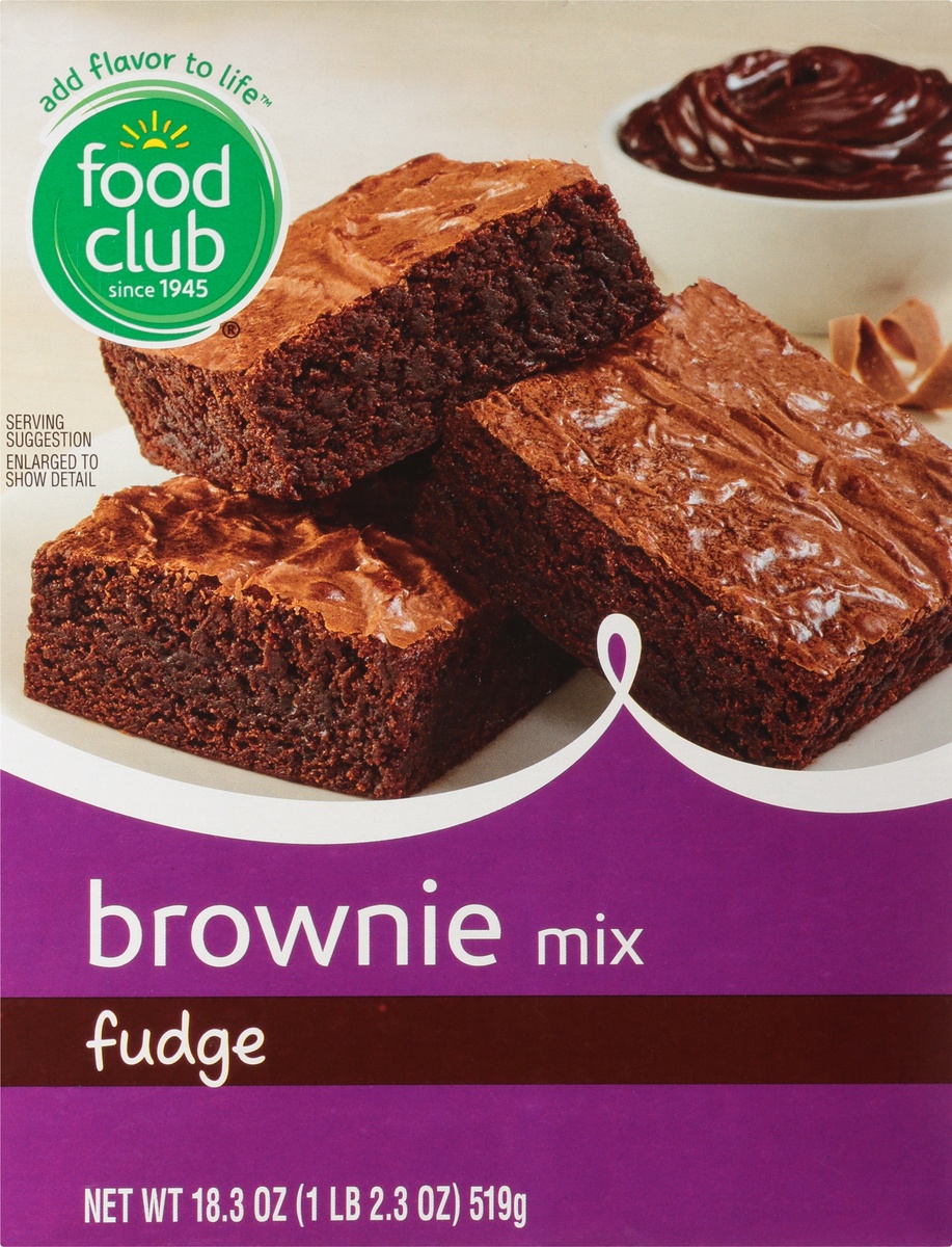 slide 9 of 10, Food Club Brownie Mix Fudge, 18.3 oz
