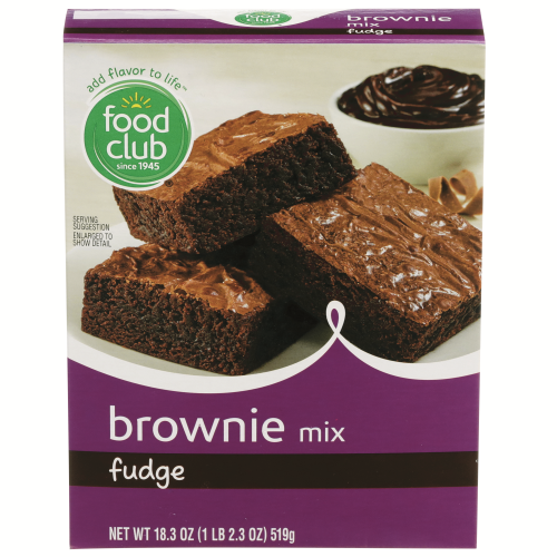 slide 1 of 10, Food Club Brownie Mix Fudge, 18.3 oz