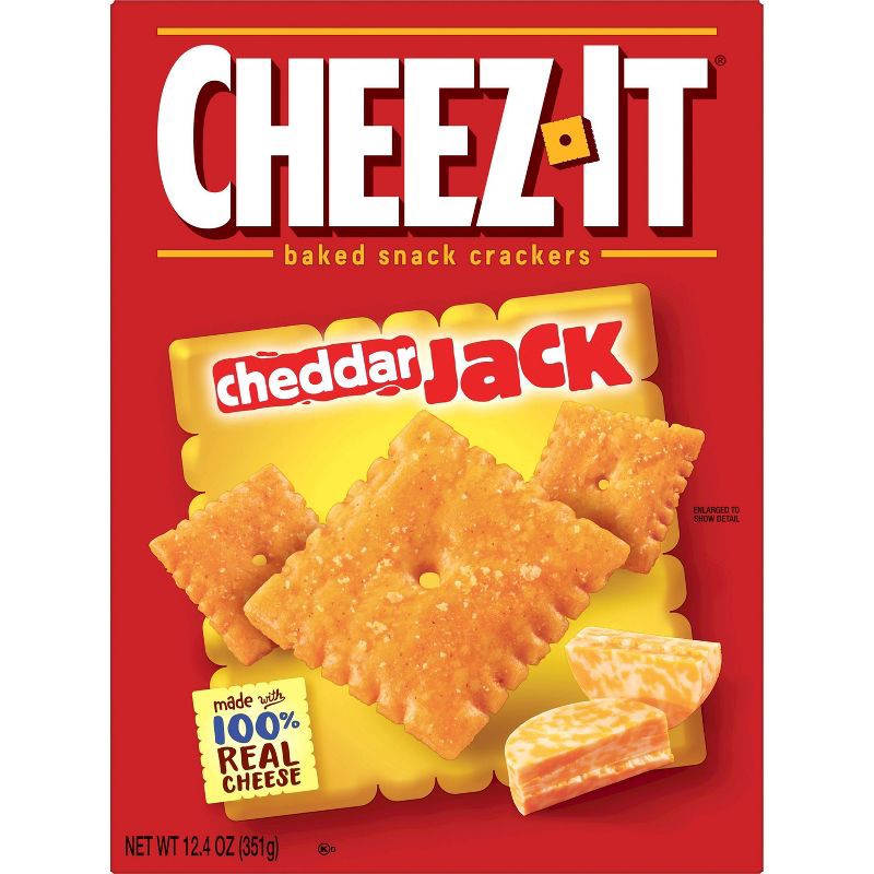 slide 2 of 8, Cheez-It Cheddar Jack Baked Snack Crackers 12.4oz, 12.4 oz