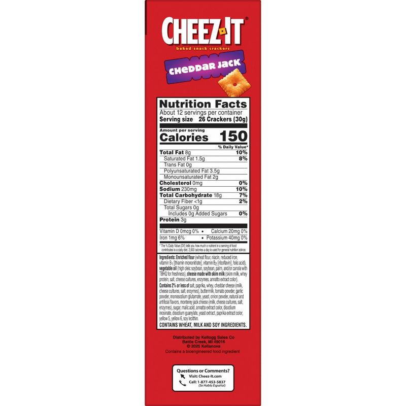 slide 2 of 10, Cheez-It Cheddar Jack Baked Snack Crackers 12.4oz, 12.4 oz