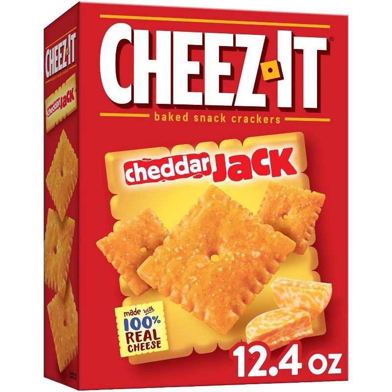 slide 1 of 8, Cheez-It Cheddar Jack Baked Snack Crackers 12.4oz, 12.4 oz