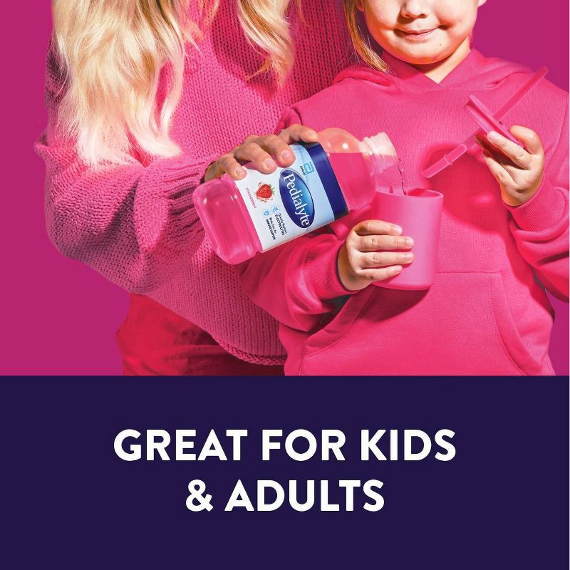 slide 6 of 8, Pedialyte Electrolyte Solution Hydration Drink - Strawberry - 33.8 fl oz, 33.8 fl oz