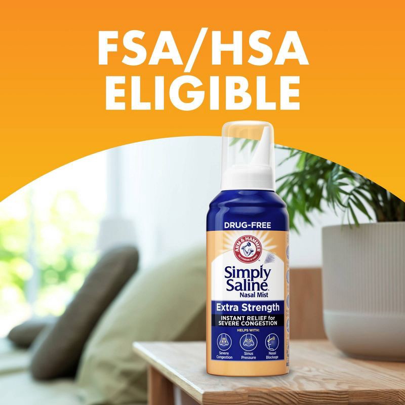 slide 10 of 10, Simply Saline Extra Strength for Severe Congestion Relief Nasal Mist - 4.6oz, 4.6 oz