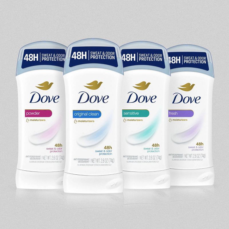 slide 5 of 6, Dove Beauty Mini Invisible Solid Powder Antiperspirant & Deodorant Stick - Travel Size - 1.6oz, 1.6 oz