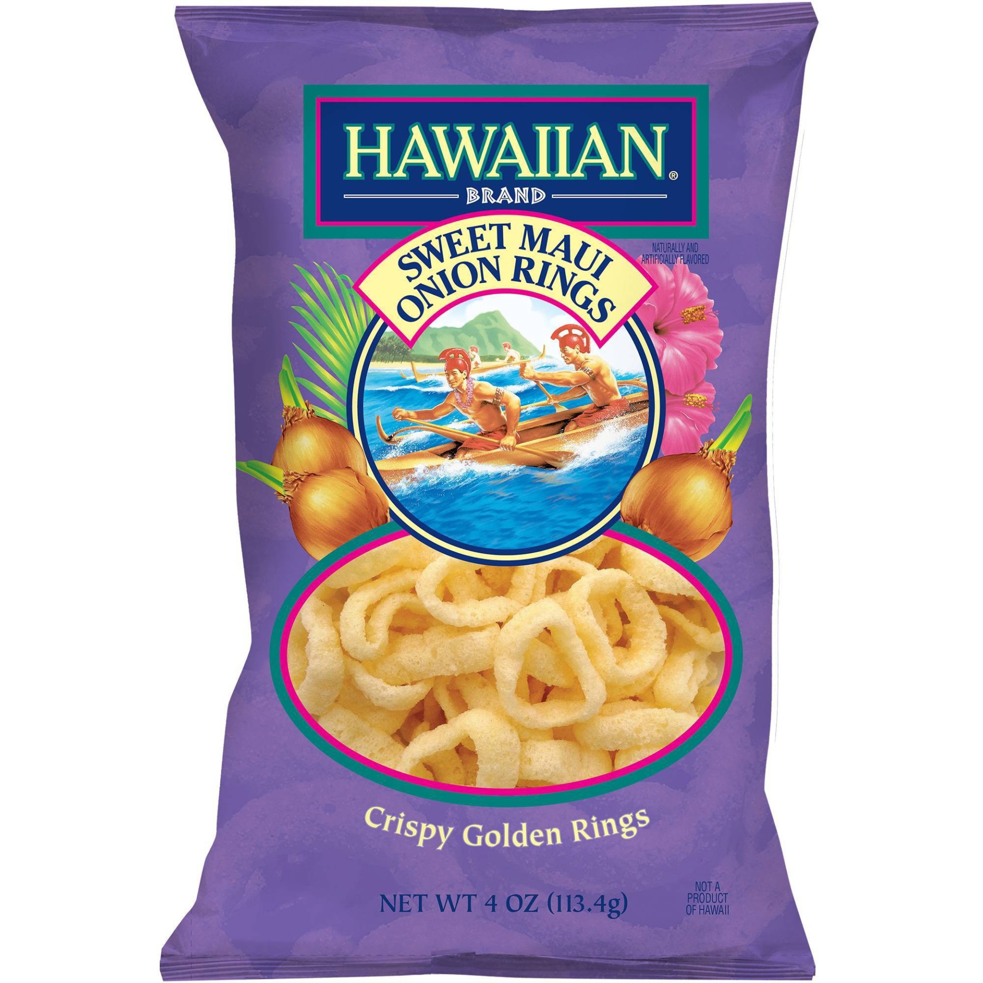 slide 1 of 1, Hawaiian Snacks Hawaiian Sweet Maui Onion Rings, 4 oz