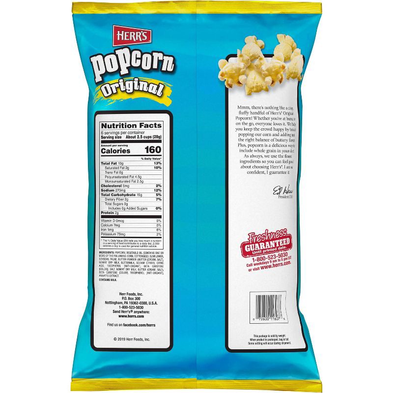 slide 2 of 4, Herr's Original Popcorn - 6oz, 8 oz