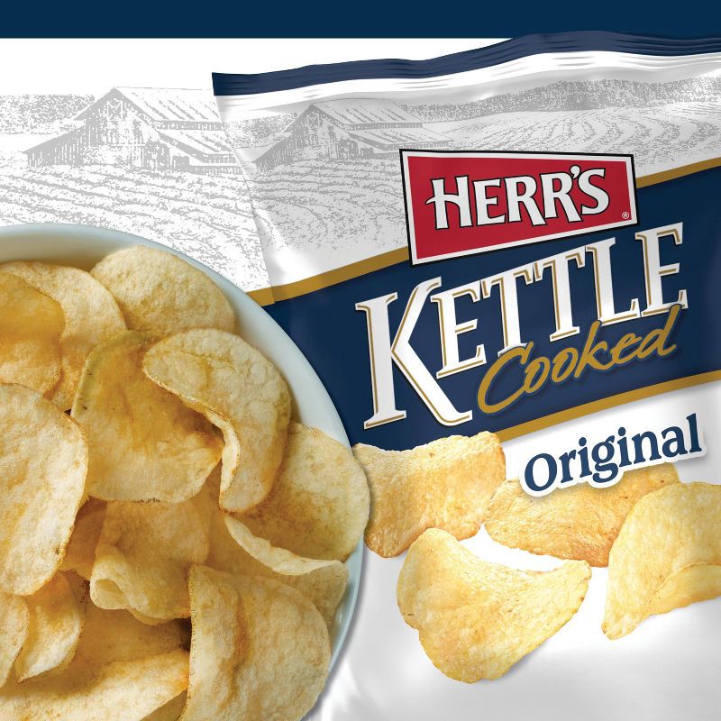 slide 3 of 4, Herr's Original Kettle Cooked Potato Chips - 8oz, 8 oz