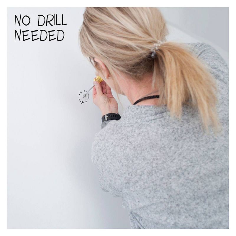 slide 7 of 8, Under the Roof Decorating Screws Nickel Sampler Pack: Metal Wall Fasteners, Silver, 6 Pieces, 6 ct