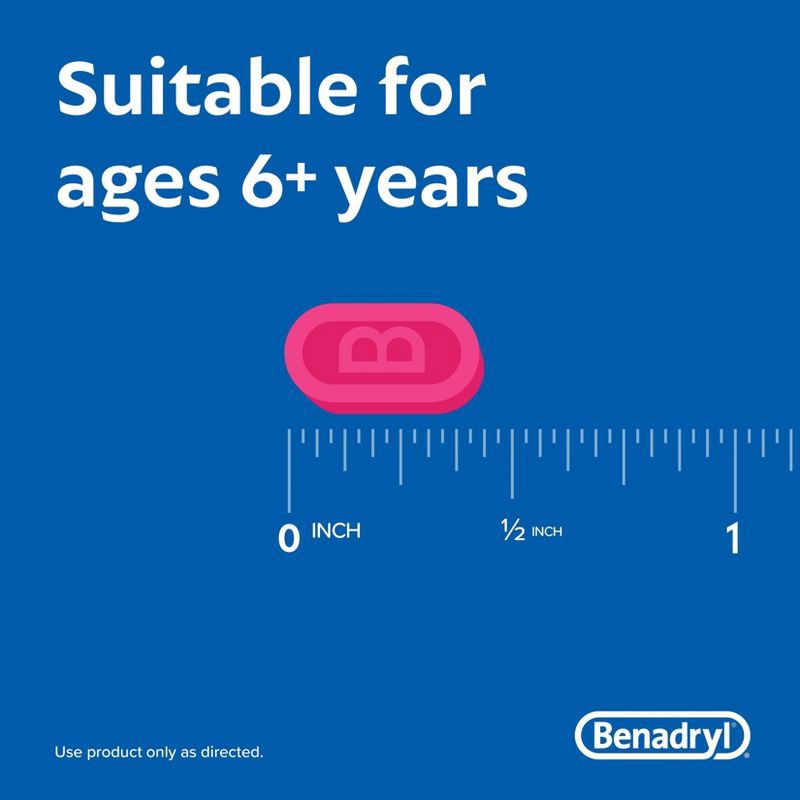 slide 6 of 9, Benadryl Ultratabs Diphenhydramine Antihistamine Cold & Allergy Relief Tablets - 100ct, 100 ct