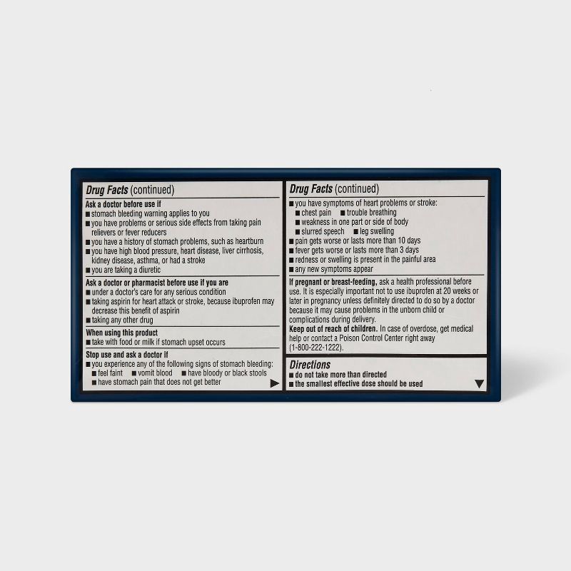 slide 3 of 3, Ibuprofen (NSAID) Pain Reliever & Fever Reducer Softgels - 80ct - up&up™, 80 ct