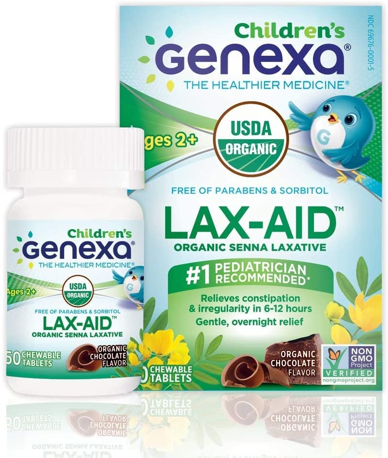 slide 1 of 1, Genexa Lax-Aid Kids, 50 ct