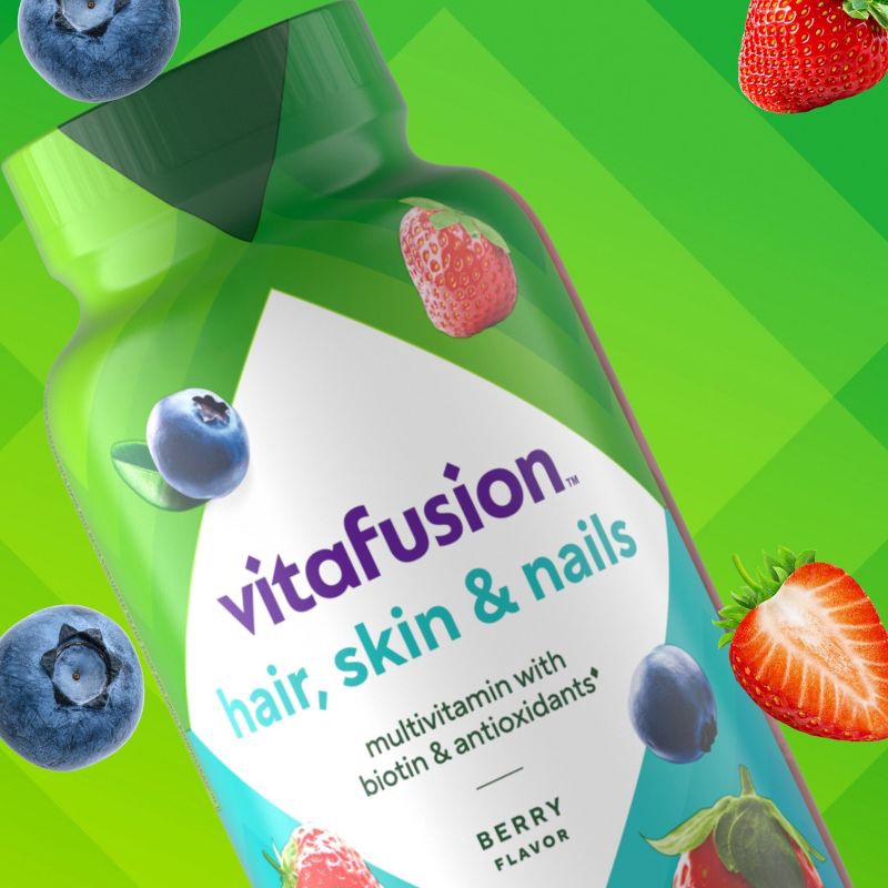 slide 2 of 10, Vitafusion Gorgeous Hair Skin & Nails Supplement Gummies - Raspberry - 135ct, 135 ct