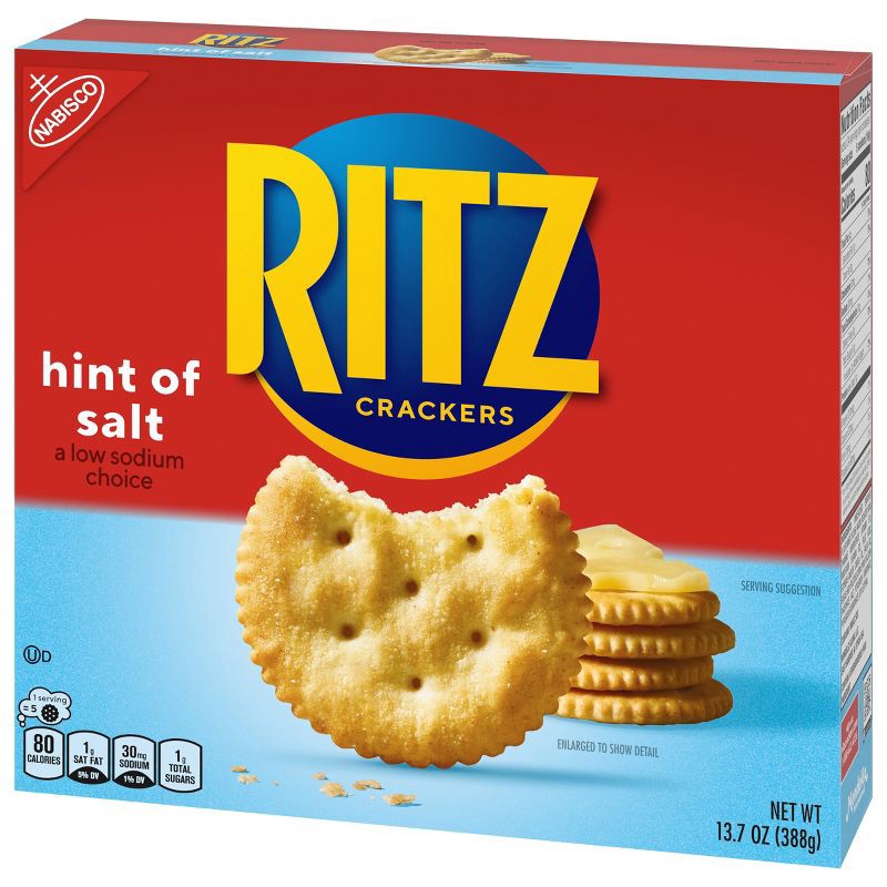 slide 2 of 14, RITZ Hint of Salt Crackers Lunch Snacks - 13.7oz, 13.7 oz