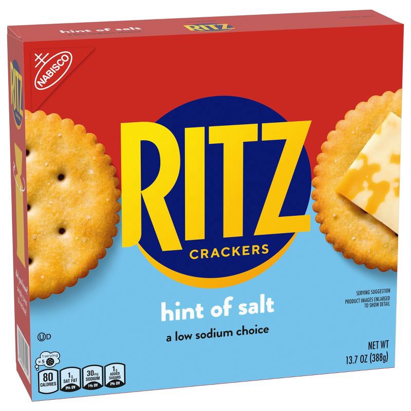 slide 13 of 14, RITZ Hint of Salt Crackers Lunch Snacks - 13.7oz, 13.7 oz