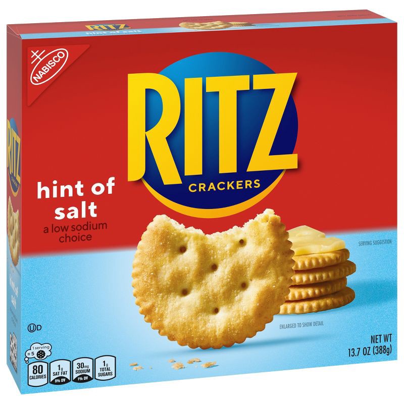 slide 4 of 14, RITZ Hint of Salt Crackers Lunch Snacks - 13.7oz, 13.7 oz