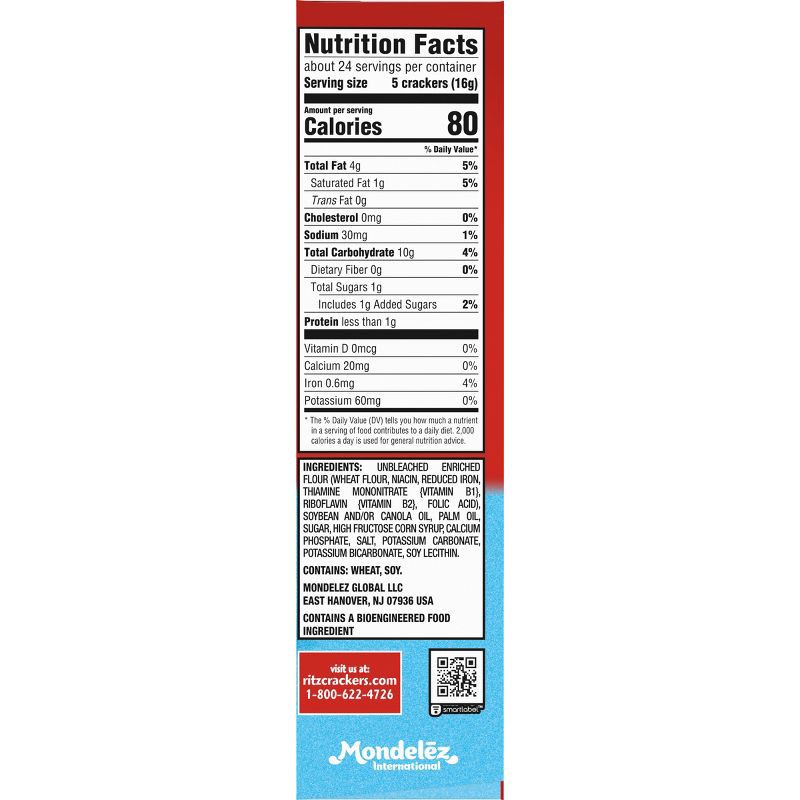 slide 6 of 14, RITZ Hint of Salt Crackers Lunch Snacks - 13.7oz, 13.7 oz