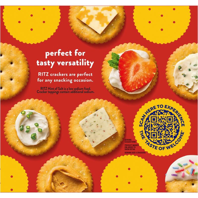 slide 9 of 14, RITZ Hint of Salt Crackers Lunch Snacks - 13.7oz, 13.7 oz