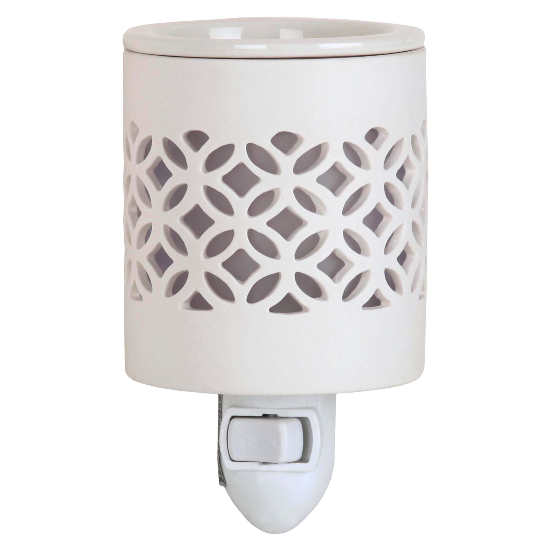 slide 1 of 1, Chesapeake Bay Candle Lattice Plug in Warmer White Home Scents, 1 ct