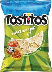 Tostitos Tortilla Chips Hint of Lime Flavored 11 Oz