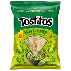 Tostitos Tortilla Chips Hint of Lime Flavored 11 Oz
