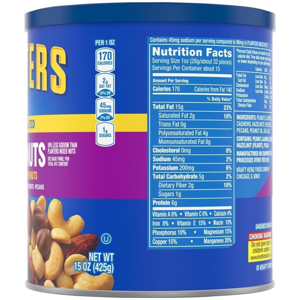 slide 5 of 10, Planters Lightly Salted Mixed Nuts, 15 oz