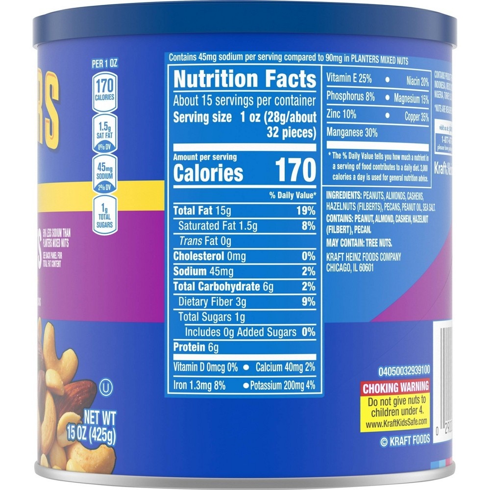 slide 9 of 10, Planters Lightly Salted Mixed Nuts, 15 oz