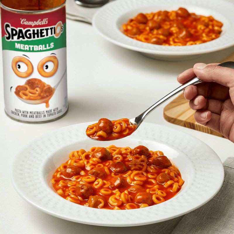 slide 3 of 11, Campbell's SpaghettiOs with Meatballs - 22.2oz, 22.2 oz