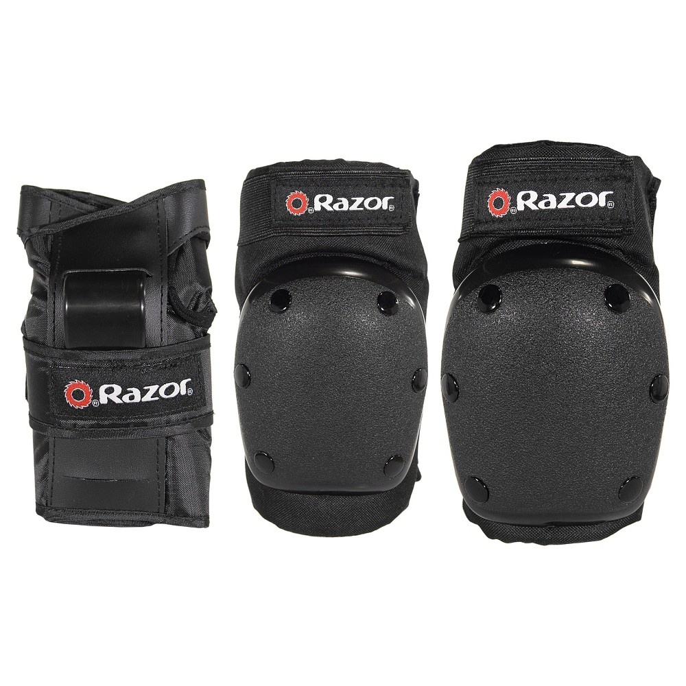 slide 2 of 5, Razor Youth Black Pad Set With Guards, 1 ct