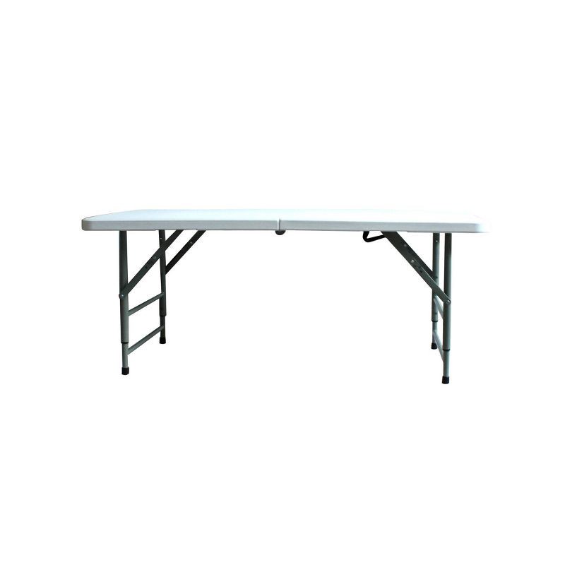 slide 6 of 6, Peakform 4' Adjustable Height Folding Table Off-White, 1 ct