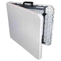 Peakform 4' Adjustable Height Folding Table Off-White