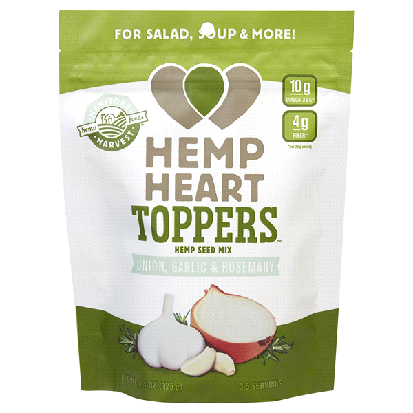 slide 1 of 1, Manitoba Harvest Hemp Heart Toppers Garlic Rosemary, 4.4 oz