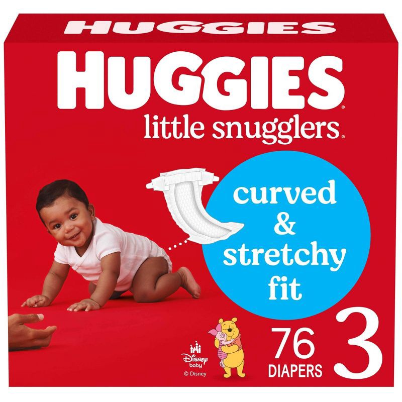 slide 1 of 14, Huggies Little Snugglers Diapers - Size 3 - 76ct, 3 x 76 ct
