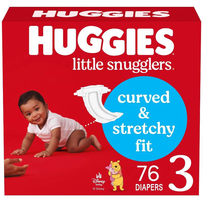 slide 1 of 16, Huggies Little Snugglers Diapers - Size 3 - 76ct, 3 x 76 ct