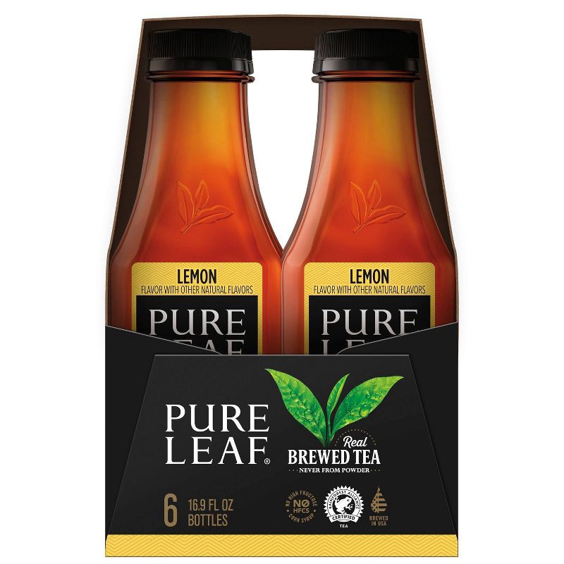 slide 2 of 5, PURE LEAF RTD Pure Leaf Lemon Iced Tea - 6pk/16.9oz Bottles, 6 ct; 16.9 oz