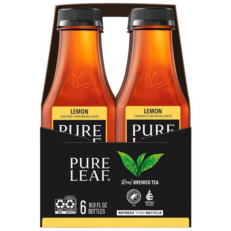 slide 4 of 8, PURE LEAF RTD Pure Leaf Lemon Iced Tea - 6pk/16.9oz Bottles, 6 ct; 16.9 oz