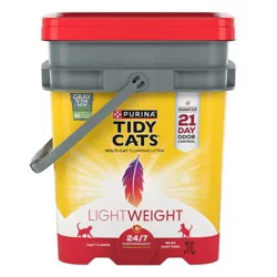 Purina Tidy Cats Lightweight 24/7 Performance Low Dust Clumping Scoop Scented Cat & Kitty Litter for Multiple Cats - 17lbs