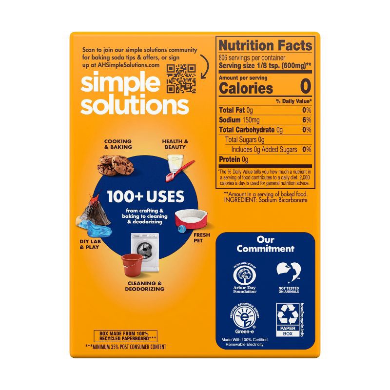 slide 2 of 10, ARM & HAMMER Pure Baking Soda - 1lb, 1 lb