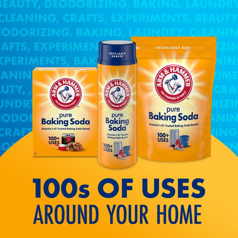 slide 3 of 10, ARM & HAMMER Pure Baking Soda - 1lb, 1 lb