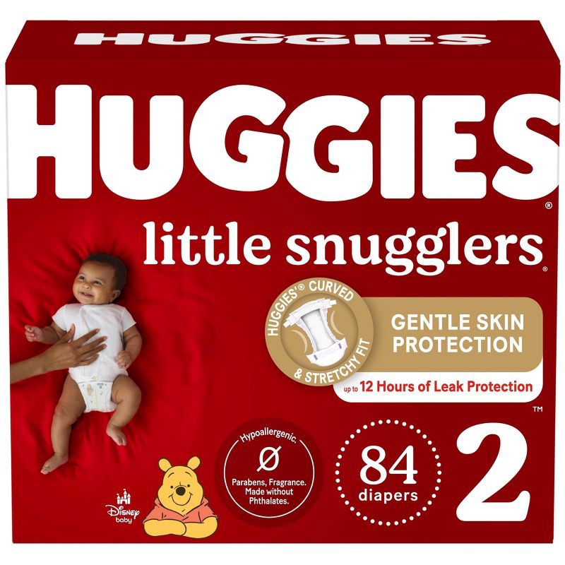 slide 1 of 14, Huggies Little Snugglers Diapers Super Pack - Size 2 (84ct), 84 ct