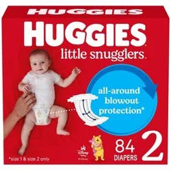 Huggies Little Snugglers Diapers - Size 2 - 84ct