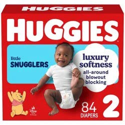 Huggies Little Snugglers Gentle Protection Diapers - Size 2 - 84ct