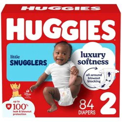 Huggies Little Snugglers Diapers - Size 2 - 84ct