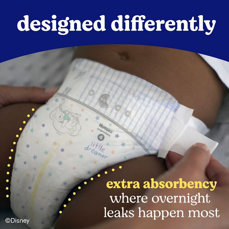 slide 3 of 12, Huggies Overnites Nighttime Baby Diapers - Size 3 - 66ct, 3 x 66 ct