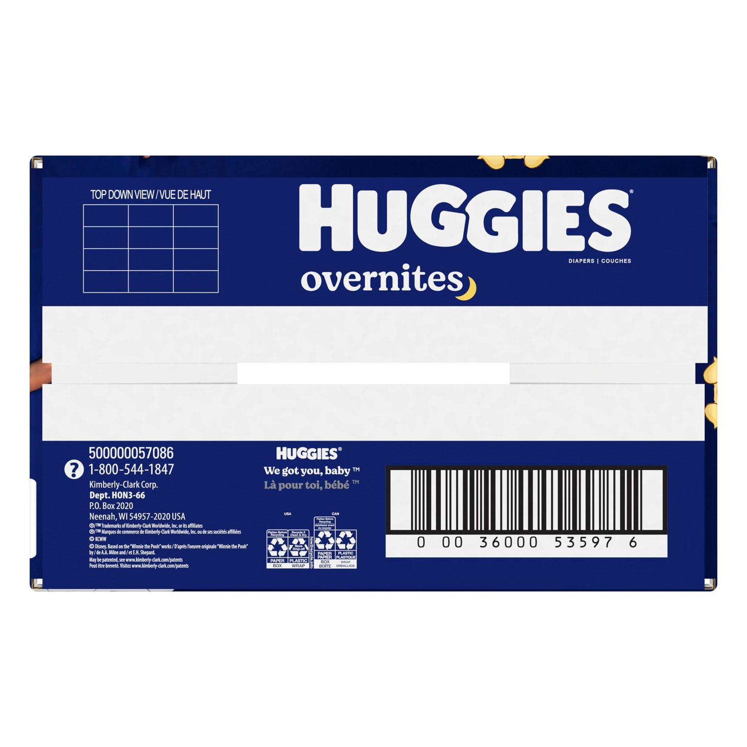 slide 13 of 13, Huggies Disposable Overnight Diapers - Size 3 - 66ct, 66 ct