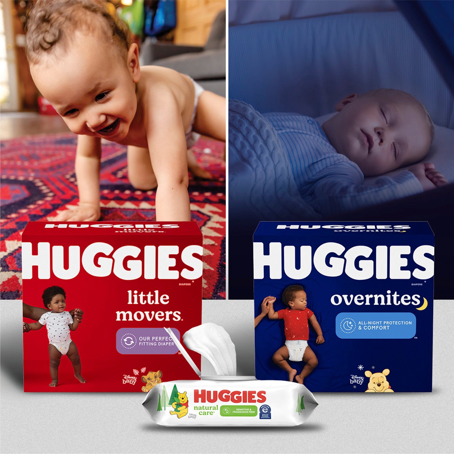 slide 8 of 13, Huggies Disposable Overnight Diapers - Size 3 - 66ct, 66 ct