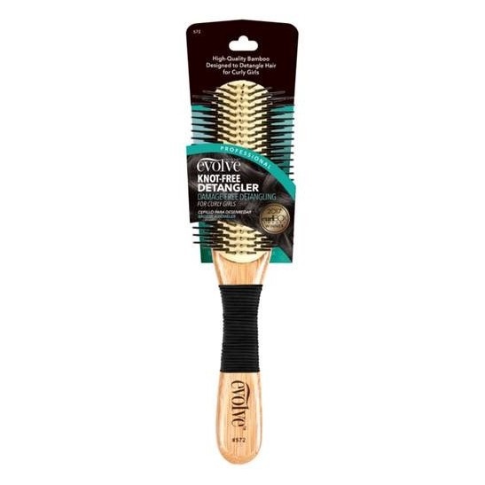 slide 1 of 1, Evolve Knot-Free Detangler Brush, 1 ct