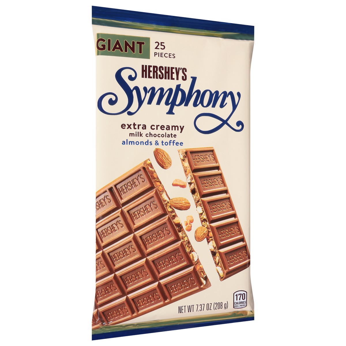 slide 9 of 9, Hershey's Symphony Almond Toffee Giant Milk Chocolate Bar - 7.37 oz, 7.37 oz