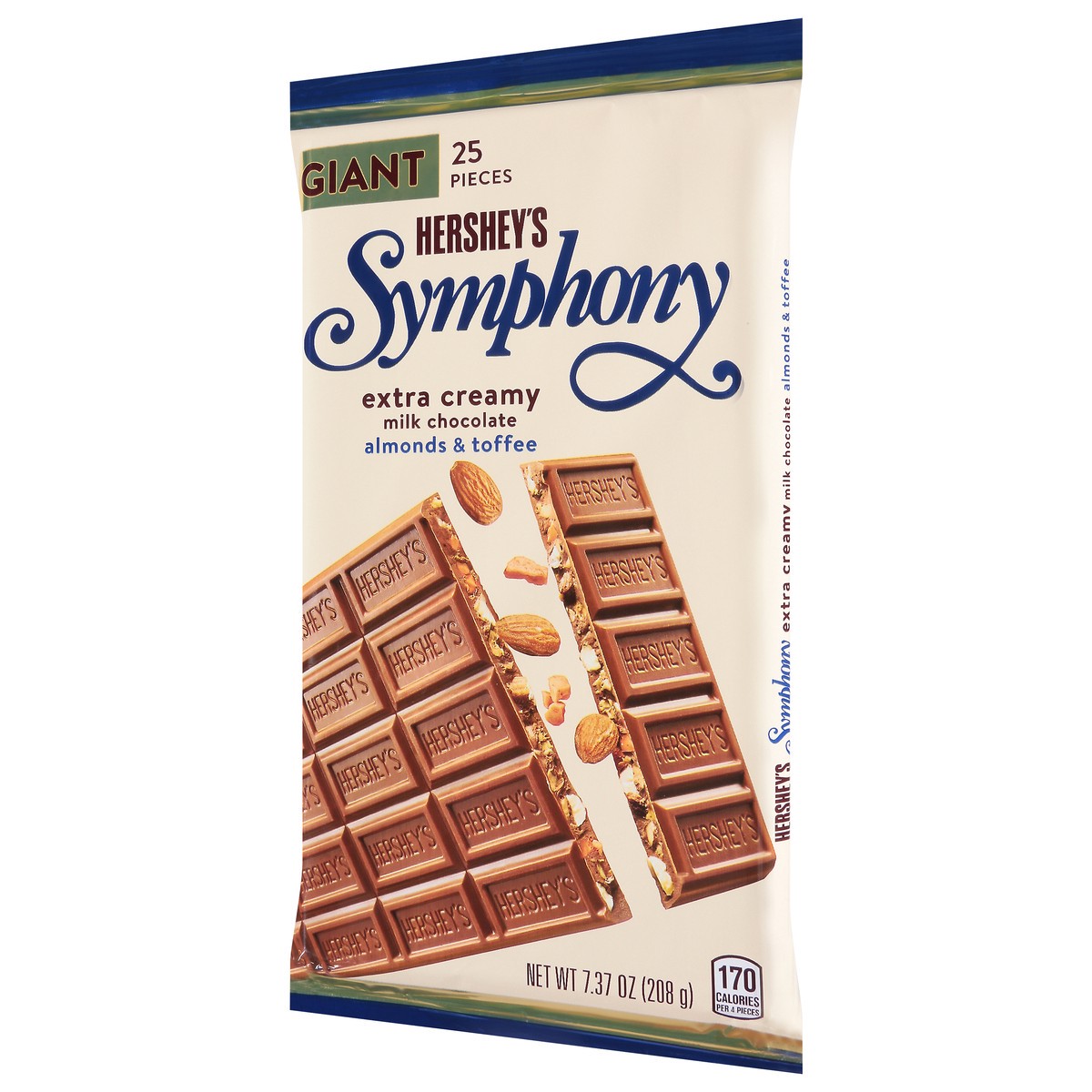 slide 7 of 9, Hershey's Symphony Almond Toffee Giant Milk Chocolate Bar - 7.37 oz, 7.37 oz