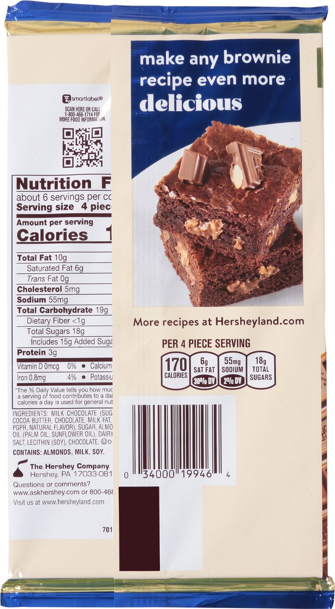 slide 8 of 9, Hershey's Symphony Almond Toffee Giant Milk Chocolate Bar - 7.37 oz, 7.37 oz